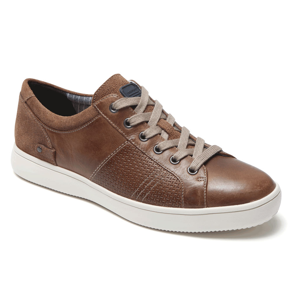 Rockport Singapore Mens Sneakers - Colle Tie Brown - YQ9541823